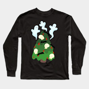 Scary Christmas - skull christmas tree Long Sleeve T-Shirt